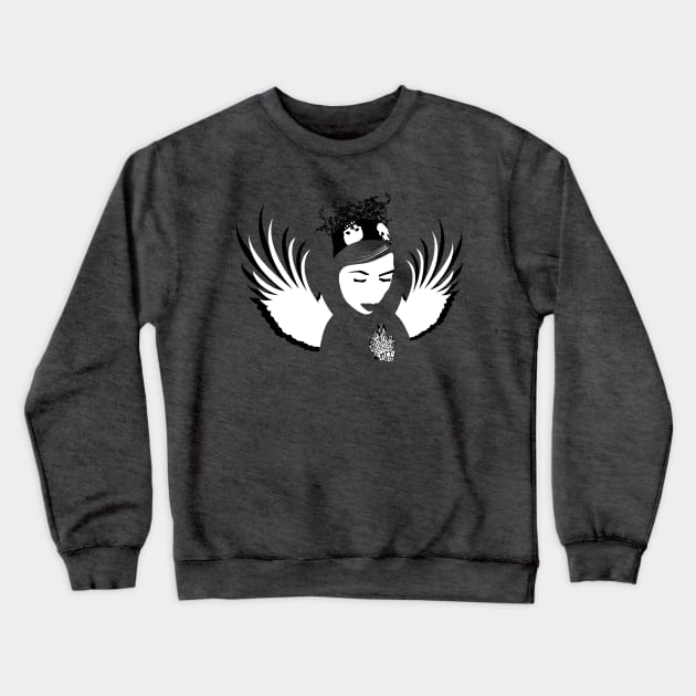 doomed devotion angel Crewneck Sweatshirt by somatosis